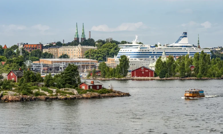 cruise ship in Helsinki