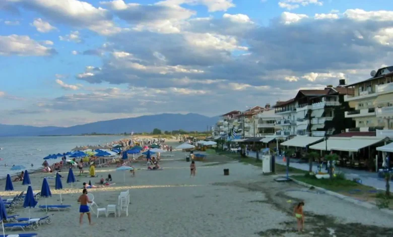 Olympic Beach beach view in Greece