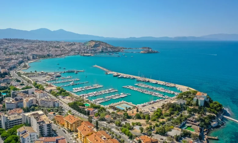 kusadasi view from above