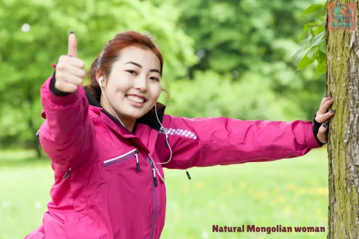 modern and active Mongolian woman