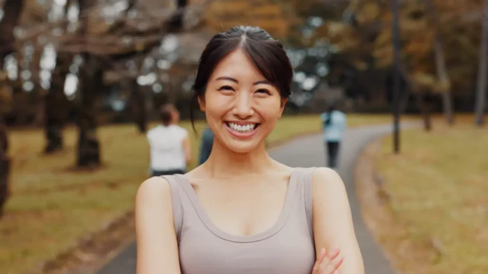 naturally beautiful Japanese woman
