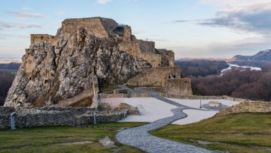 visiting Devin Castle in Bratislava