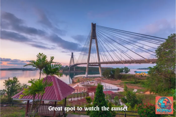 Batam Indonesia sunset over the bridge