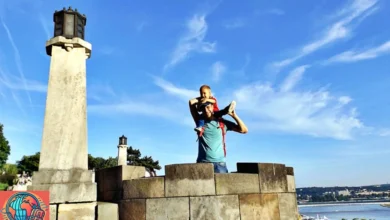 My son and I at the Belgrade Fortress