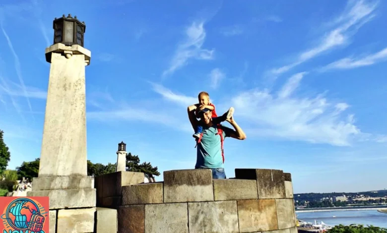 My son and I at the Belgrade Fortress