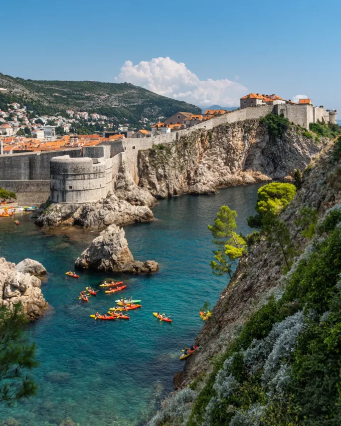 Dubrovnik city walls view
