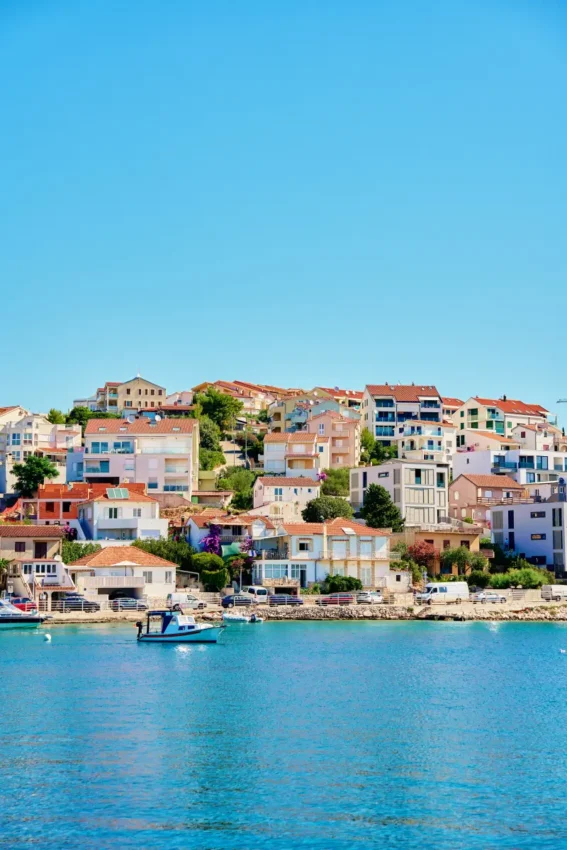 view over Rogoznica seaside village in Croatia