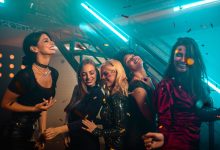 girls dancing in a nightclub in Sofia Bulgaria