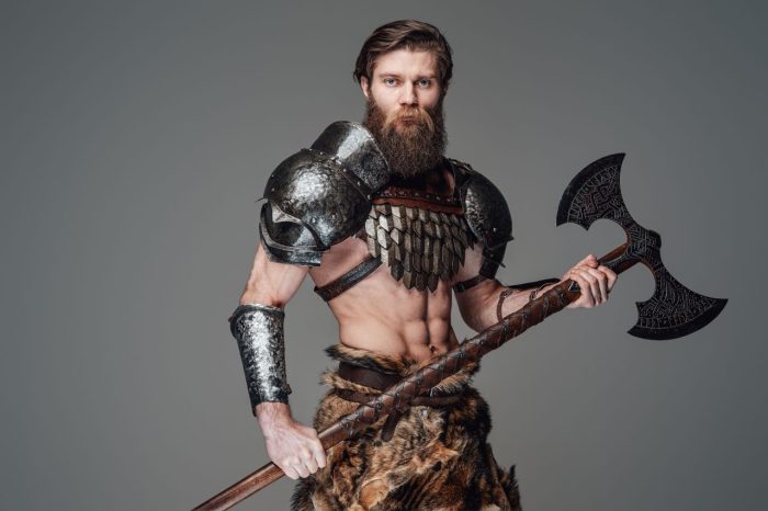 Danish man looking like a Viking