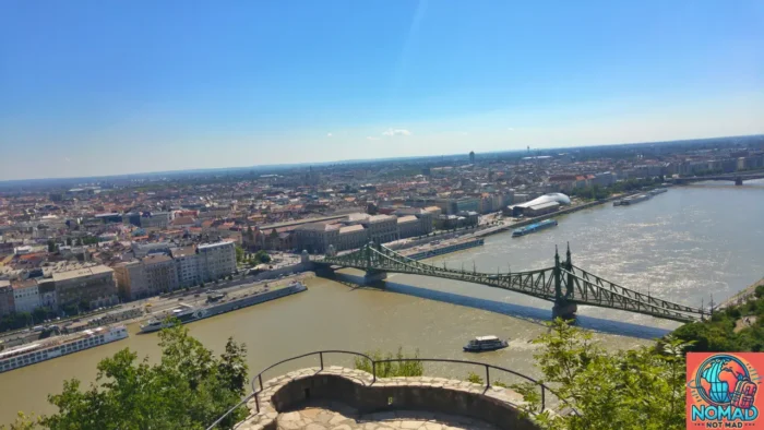 view of Budapest from Gelert Hill