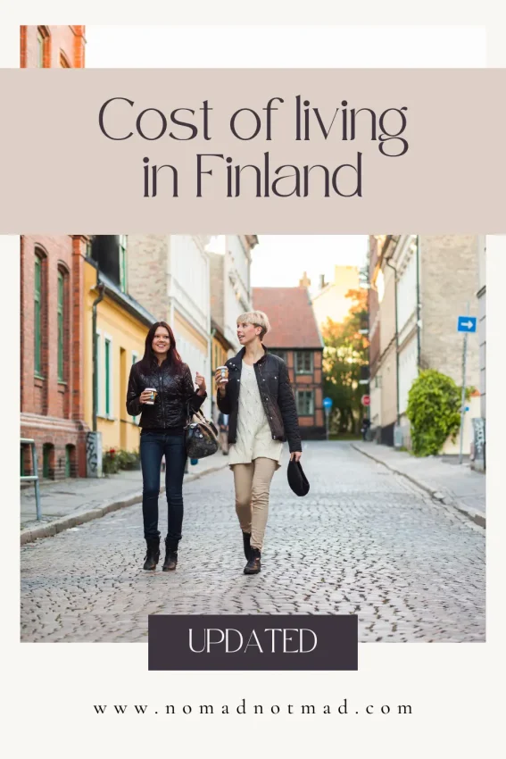 cost of living in Finland Pinterest Pin