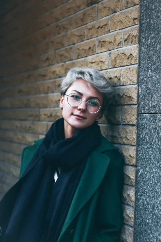 beautiful short haired Danish woman from Aalborg