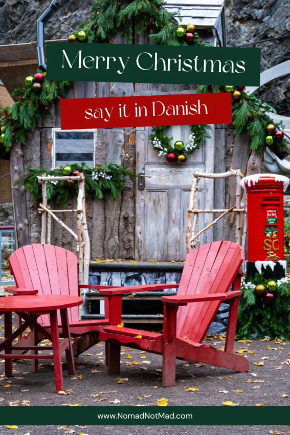 Christmas Greetings in Danish Pinterest Pin
