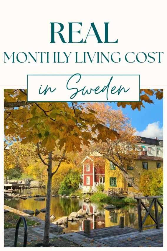 Cost of living in Sweden Pinterest Pin