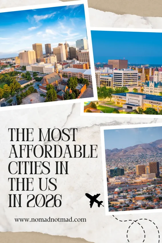 Most Affordable US Cities Pinterest Pin