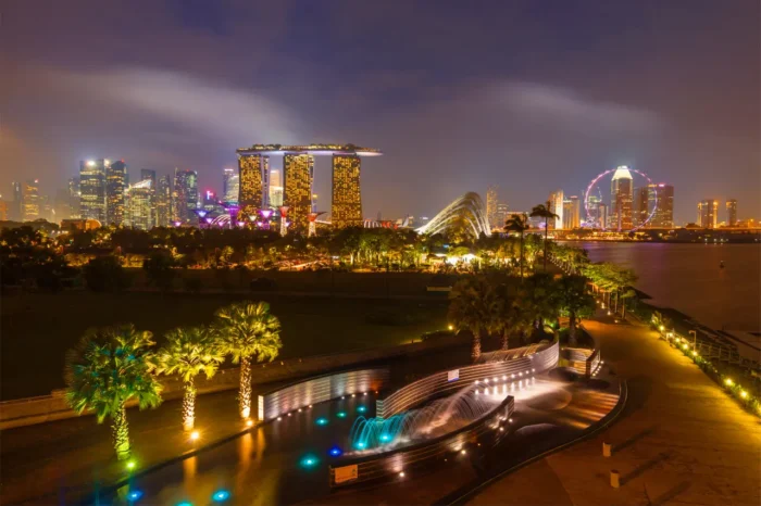 Singapore view at night