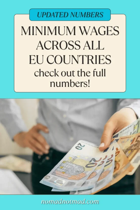 Minimum Salaries Across the EU Pinterest Pin