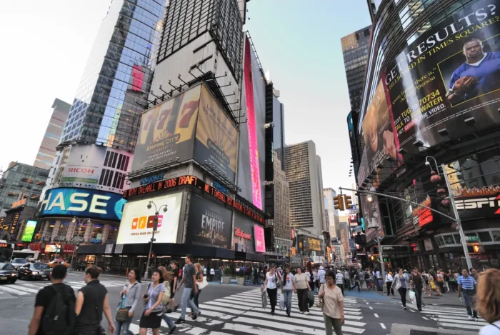 busy street in New York