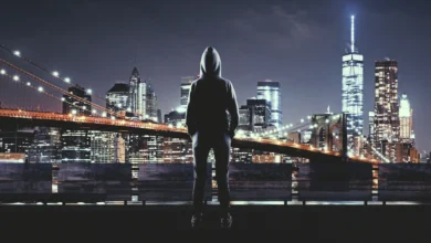 new york at night safety concept